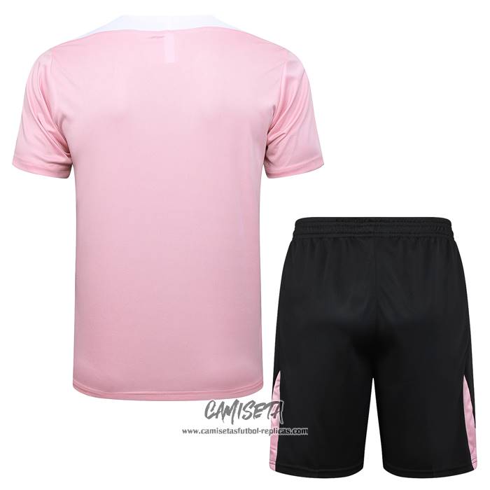 Chandal del Paris Saint-Germain Jordan 2024-2025 Manga Corta Rosa - Pantalon Corto